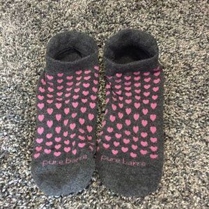 Pure barre heart socks